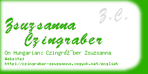 zsuzsanna czingraber business card